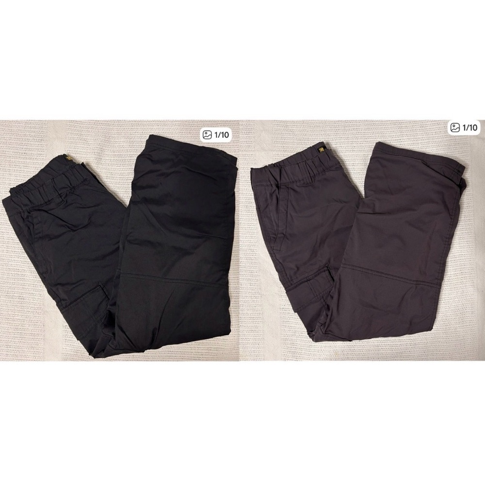 BC Clothing Co Men’s Large x 30 work Pants lined (lot of 2) Black/Grey Hike Camp